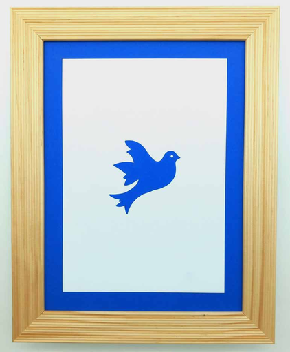 [GIR-82GCA 4] CADRE ILLUSTRE DECOUPE AU LASER 22,5*28,5cm