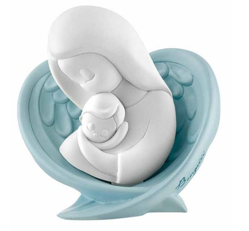 [GIR-82REA 14] VIERGE A L ENFANT ET ANGE GARDIEN 11*11CM