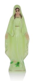 [BLD-72WON25LG] Beeld OLV Wonderdadige - plastic/fluorescerend - 25cm