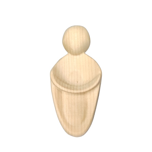 [KGR-07M01GLO12N] Ange 'Glorie'  "Zirbe"-collection - H 12cm - bois sculpté/naturel