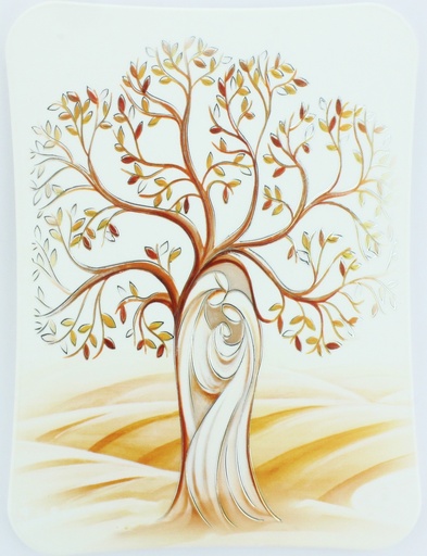 [KAD-09M02FAM] Kader polystone - H.Familie/modern - gekleurd/zilver (235x175mm)