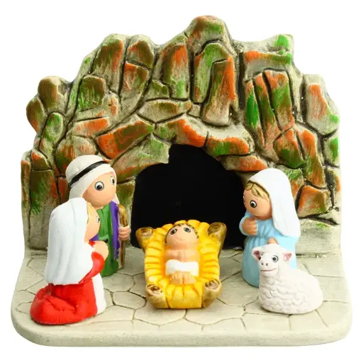 [KGR-85LOU] Kerstgroep "Lourdes" - 7x9cm