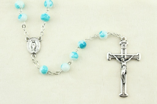 [RZK-55M001] Rozenkrans glas/assorti kleur - met slotje (⌀6mm)