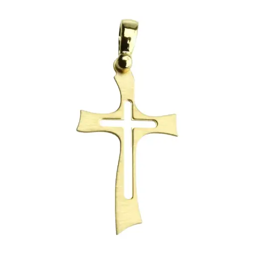 [HKP-53M002] Cross - gold plated - 29x14mm
