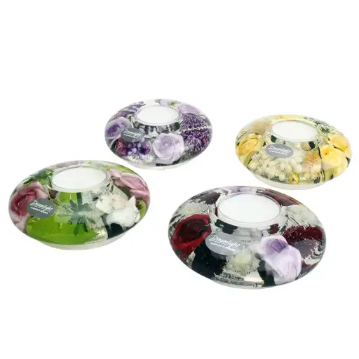 [KAN-30M011] 'Dreamlight' Rosengarten - 9,5cm - verre/Ufo - assortiment