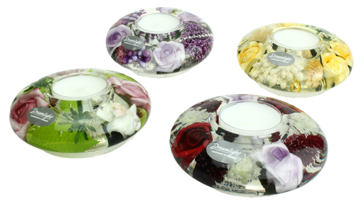 [KAN-30M011] 'Dreamlight' Rosengarten - 9,5cm - verre/Ufo - assortiment