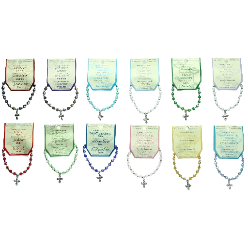 [ARM-35DIS01SD] 12x12 Armbanden vd 'Maand' - imitatie kristal - ZONDER DISPLAY