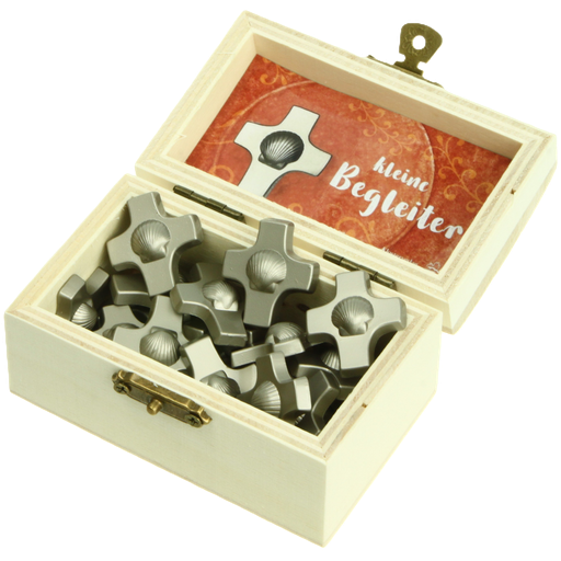 [MRL-893128] Pilgerkreuz in Holzkiste - 25Stück (25x33mm)
