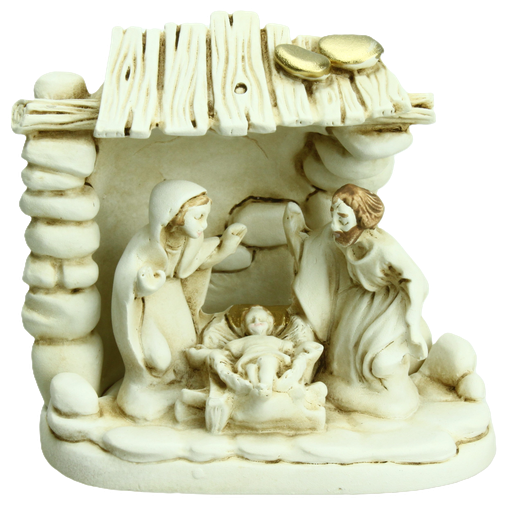 [KGR-35M007] Kerstgroep kunsthars (80x80mm)