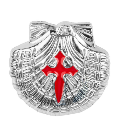 [SPM-72M001] Pin Schelp St Jacobus - metaal (18mm)