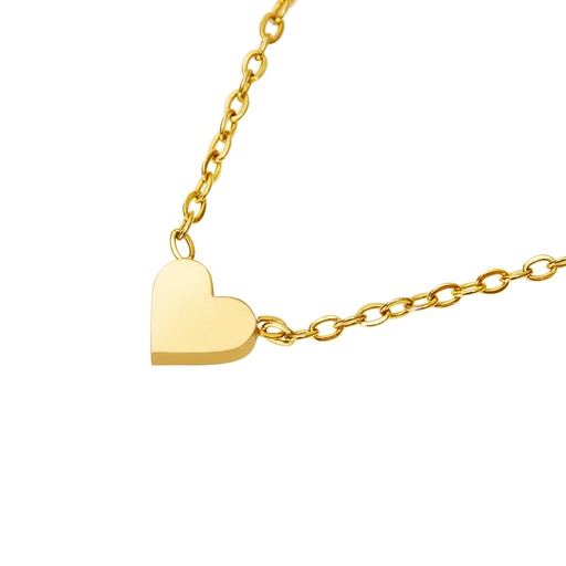 [KET-99M07PHRT] Halskette vergoldet - "Love it- Collection"  - Herz (42+5cm)
