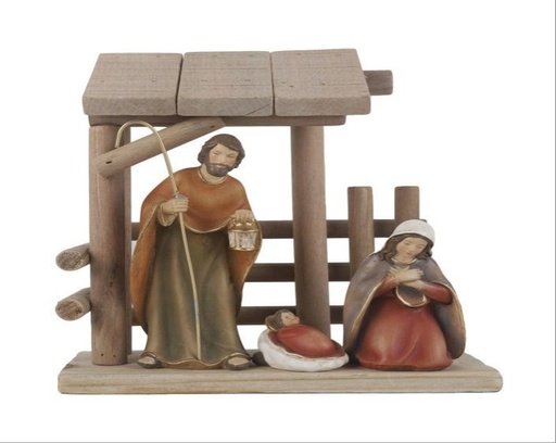 [STL-72M001] Crib with H. Familly - poly/color (55x40x125mm)