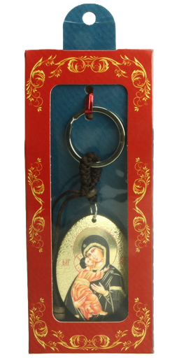[SLH-09M03VLA] Schlüsselanhänger - Ikoon/vergoldet - Vladimir (35x110mm)