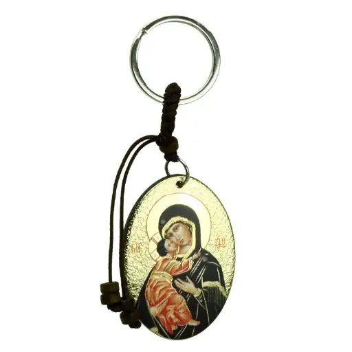 [SLH-09M03VLA] Schlüsselanhänger - Ikoon/vergoldet - Vladimir (35x110mm)