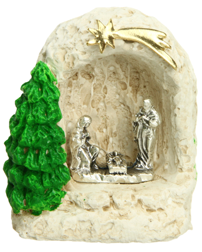 [KGR-35M008] Kerstgroep kunsthars (40x45mm)