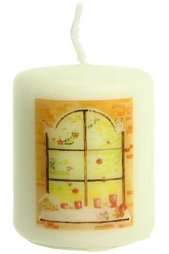 [MRL-876074] Kaars 'Kerstvenster' - Maria-Laach (60/50mm)