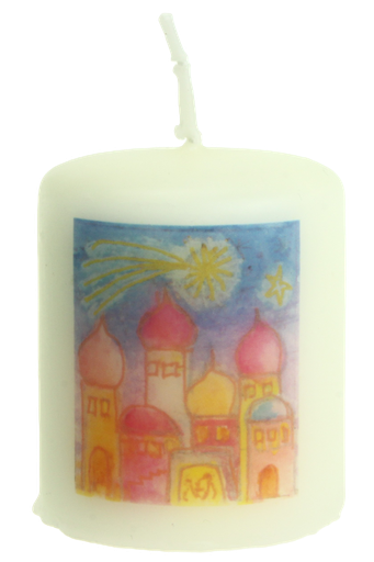 [MRL-876078] Bougie 'Etoile sur Bethlehem' - Maria-Laach (60/50mm)