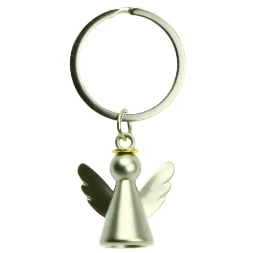 [SLH-30M003] Sleutelhanger Engel - inox (70x20mm)