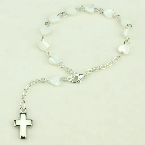 [ARM-35M014] Armband - Zenner - Perlemutt Herz