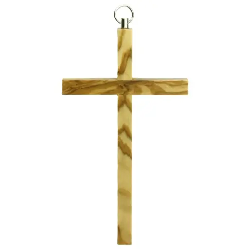[MKR-35OL005] Wandkreuz ohne Korper - Olivenholz (75x130mm)