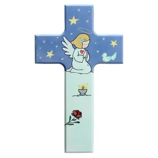 [MKR-01TFR610] Croix 'Fille' - bois (90x150mm)
