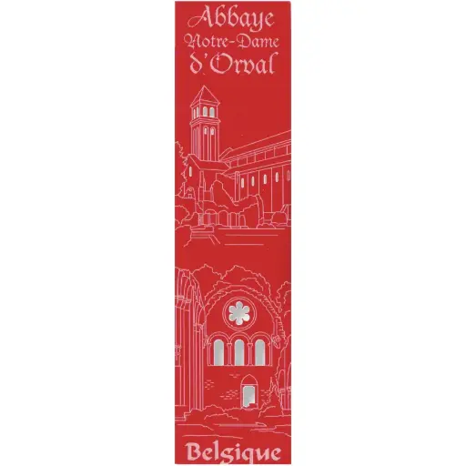 [PDO-00MPL908] Marque-page découpé - Abbaye d'Orval - assorti (52,5x210mm)