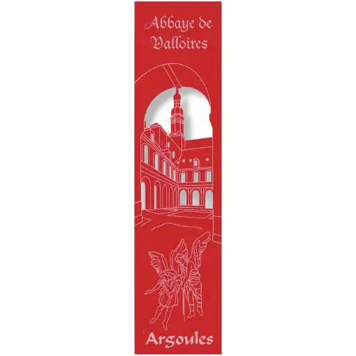 [PDO-00MPL953] Bladwijzer gelaserd - Abdij van Valloires - assorti (52,5x210mm)
