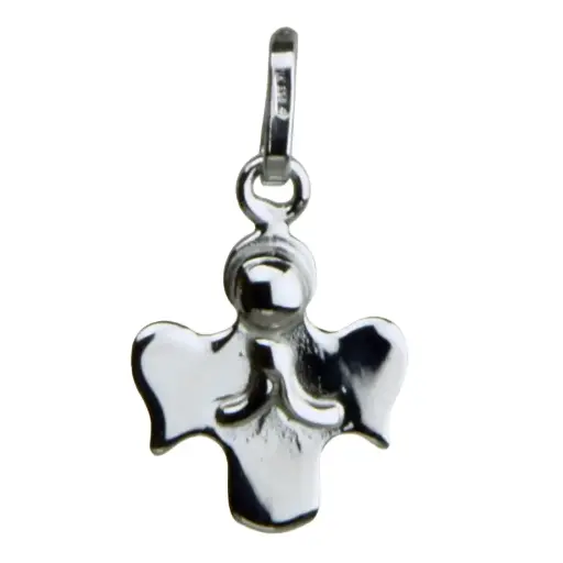 [MDZ-10ENG01] Pendentif Ange - Argent 925% (Ø13mm)