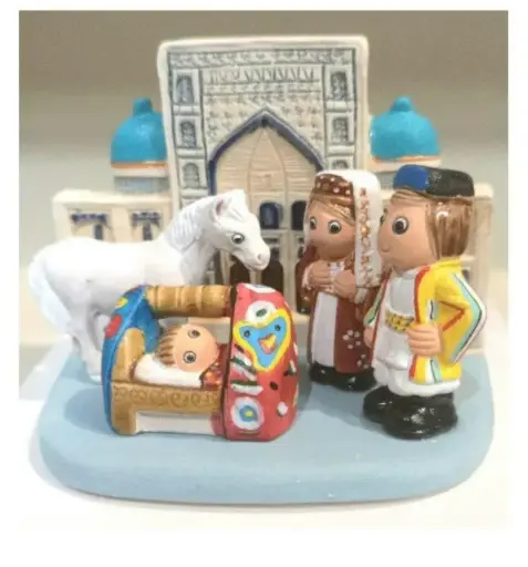 [KGR-85UZB01] Kerstgroep "Uzbekistan" - 7x9cm