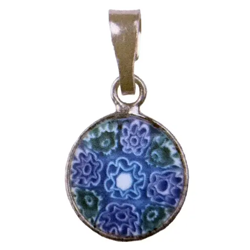 [MED-40MUR01] Medaille in Murano Glass - assorti (Ø10mm)