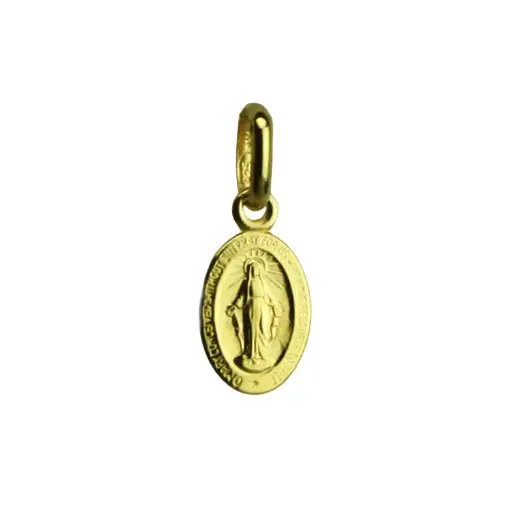 [MDP-55WON01] Wundertätige Medaille - 925% Silber vergoldet (6x9mm)