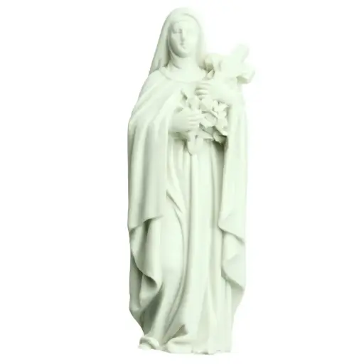 [BLD-93RBA752] Statue H.Theresa - polyresine/white - 12cm