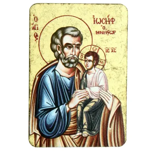 [ATM-13MGL01JOS] Magnet icon/wood - 55x80mm - H. Joseph
