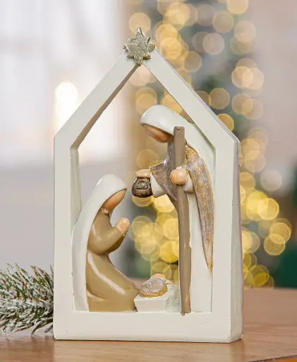 [KGR-30M004] Nativity block - polystone (9x15cm)