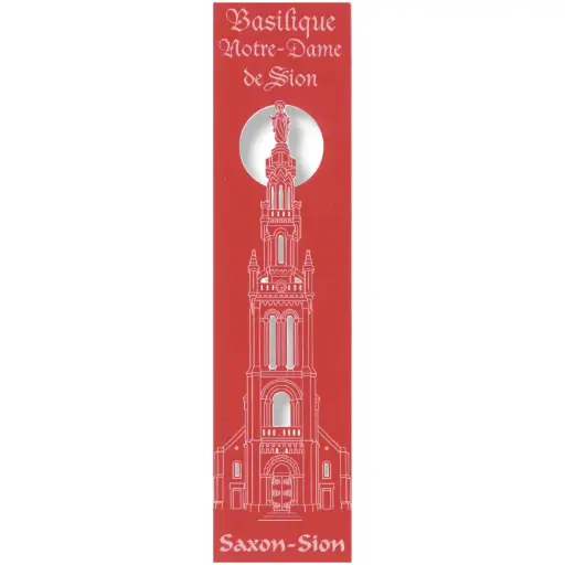 [PDO-00MPL929] Bladwijzer gelaserd - Basilique Notre Dame/Sion - assorti (52,5x210mm)