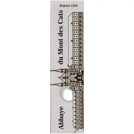[PDO-00MPL905] Bladwijzer gelaserd - Abbaye du Mont des Cats - assorti (52,5x210mm)